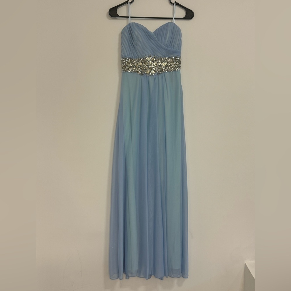 Sequin hearts blue ombré dress size 5 NWT